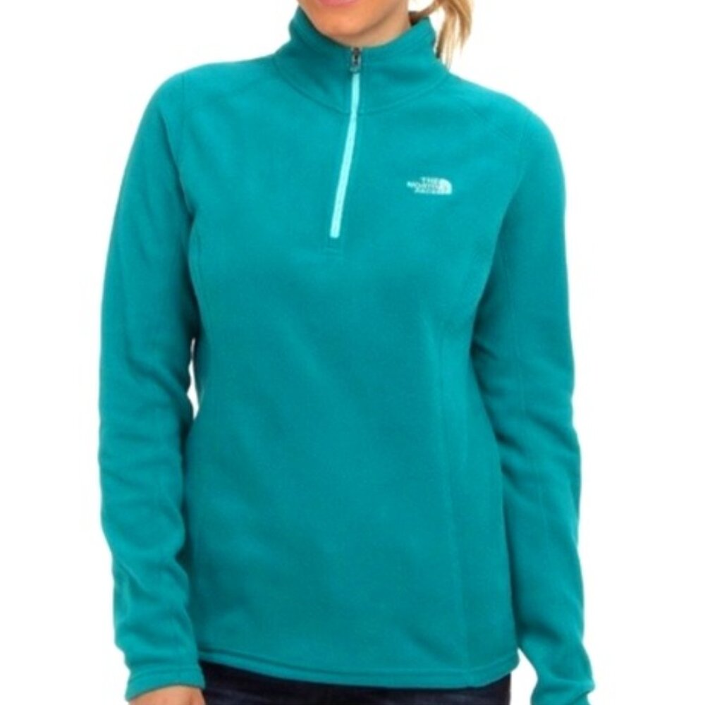 The North Face Teal Fleece Quarter-Zip | Classic Polartec Pullover Outdoor